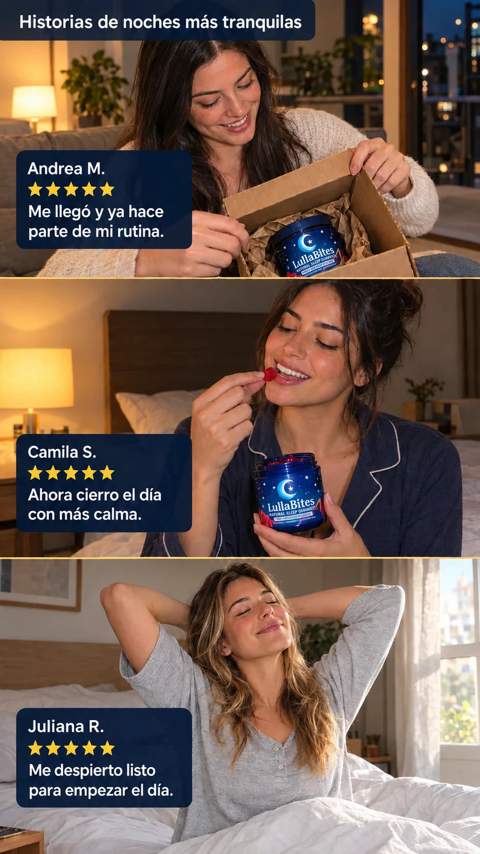 Gomitas Lullabites para dormir